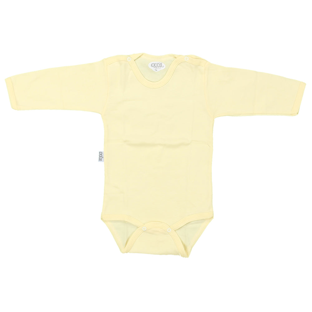 Long Sleeve Kids Bodysuit 1-3 Years Yellow - 001.0001