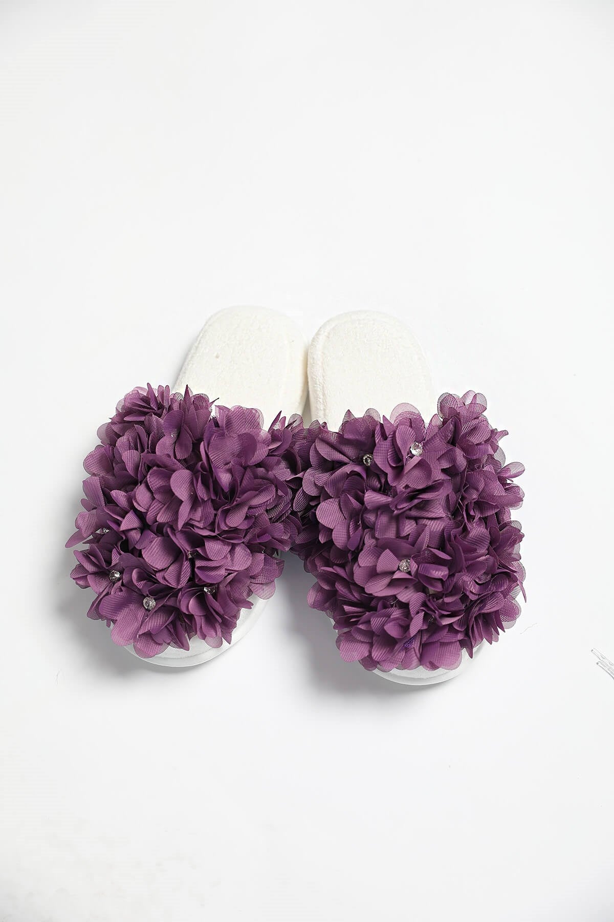 Shopymommy 75001 Azalea Flowered Maternity Slippers Purple