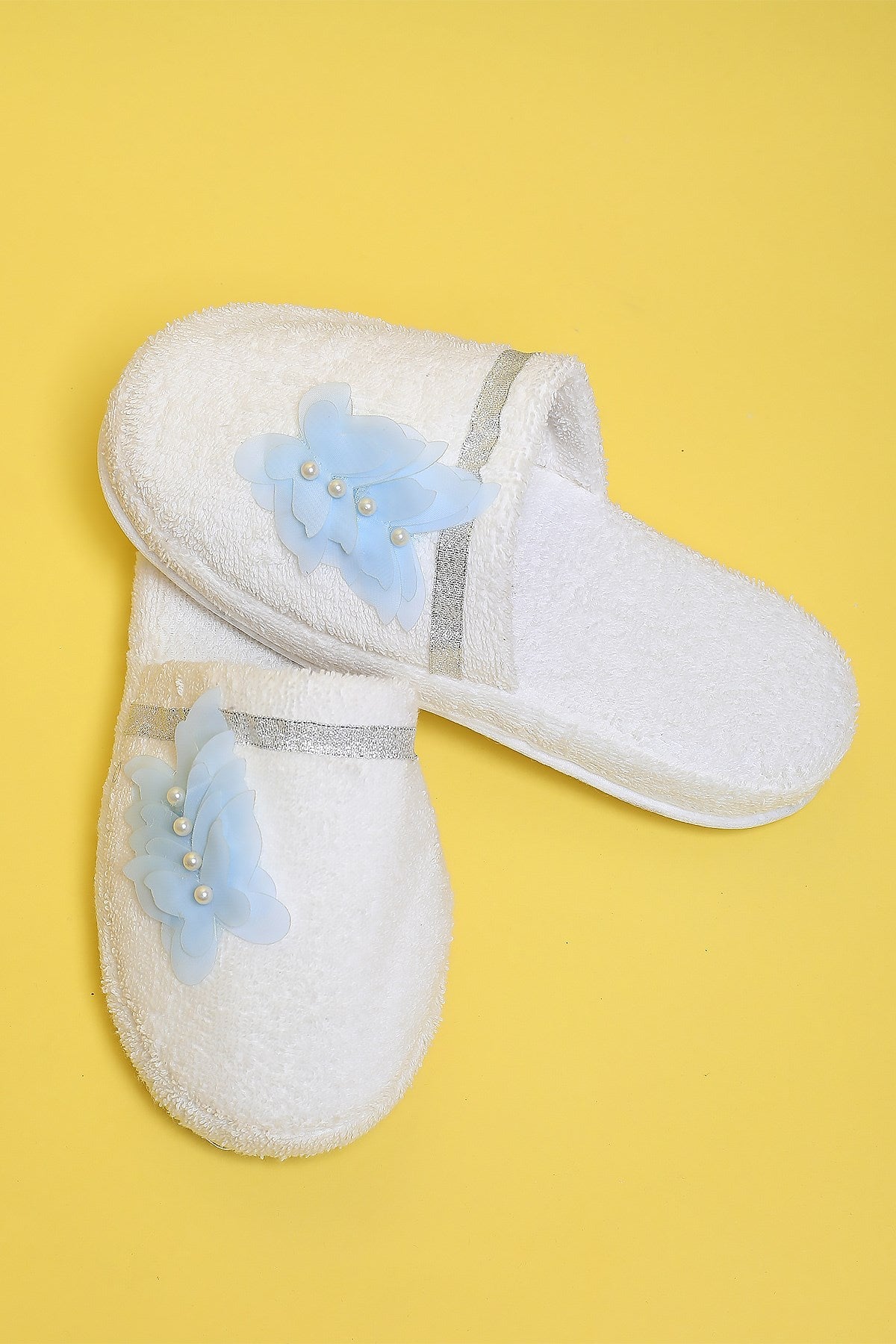 Shopymommy 75002 Butterfly Maternity Slippers Blue
