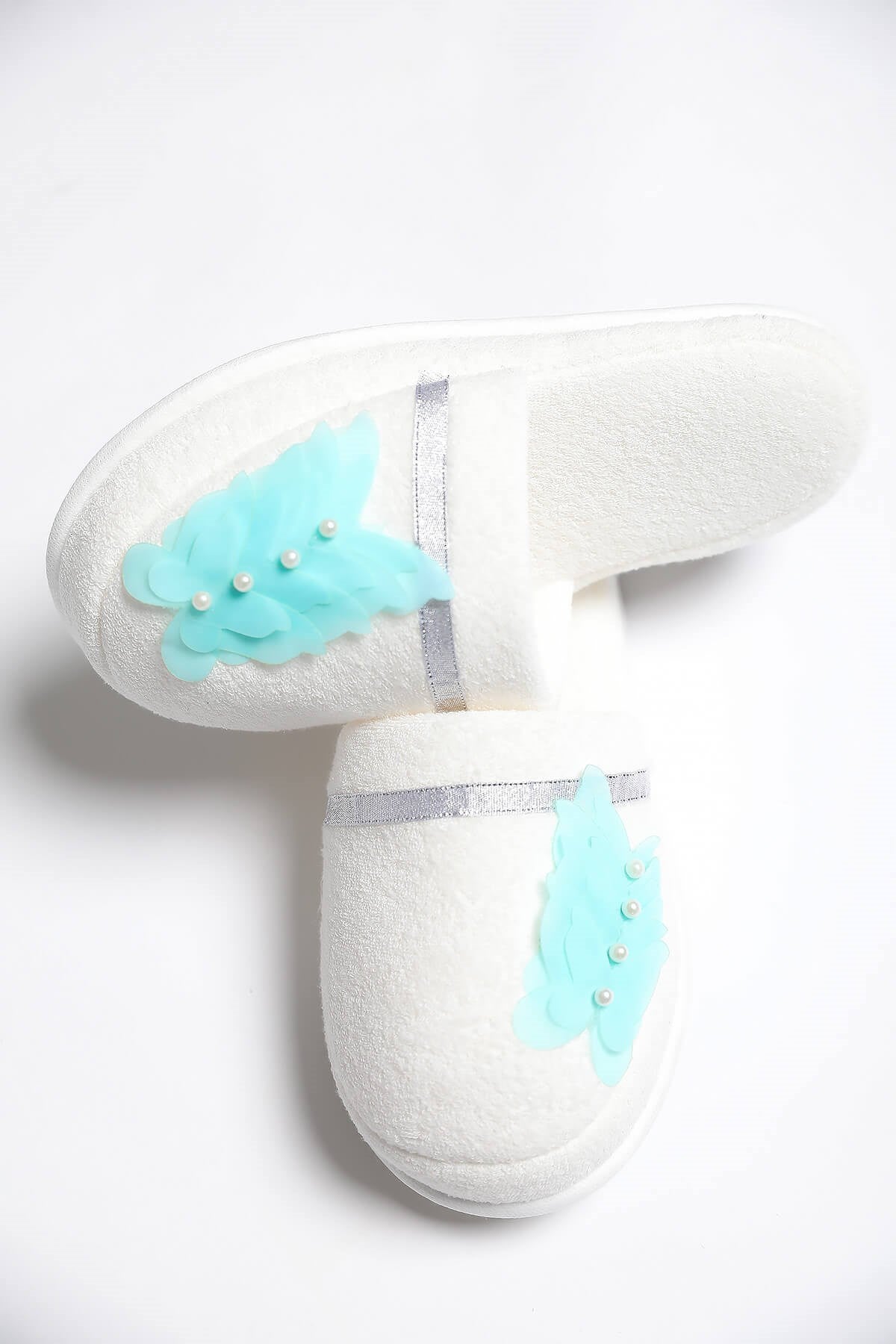 Shopymommy 75002 Butterfly Maternity Slippers Mint