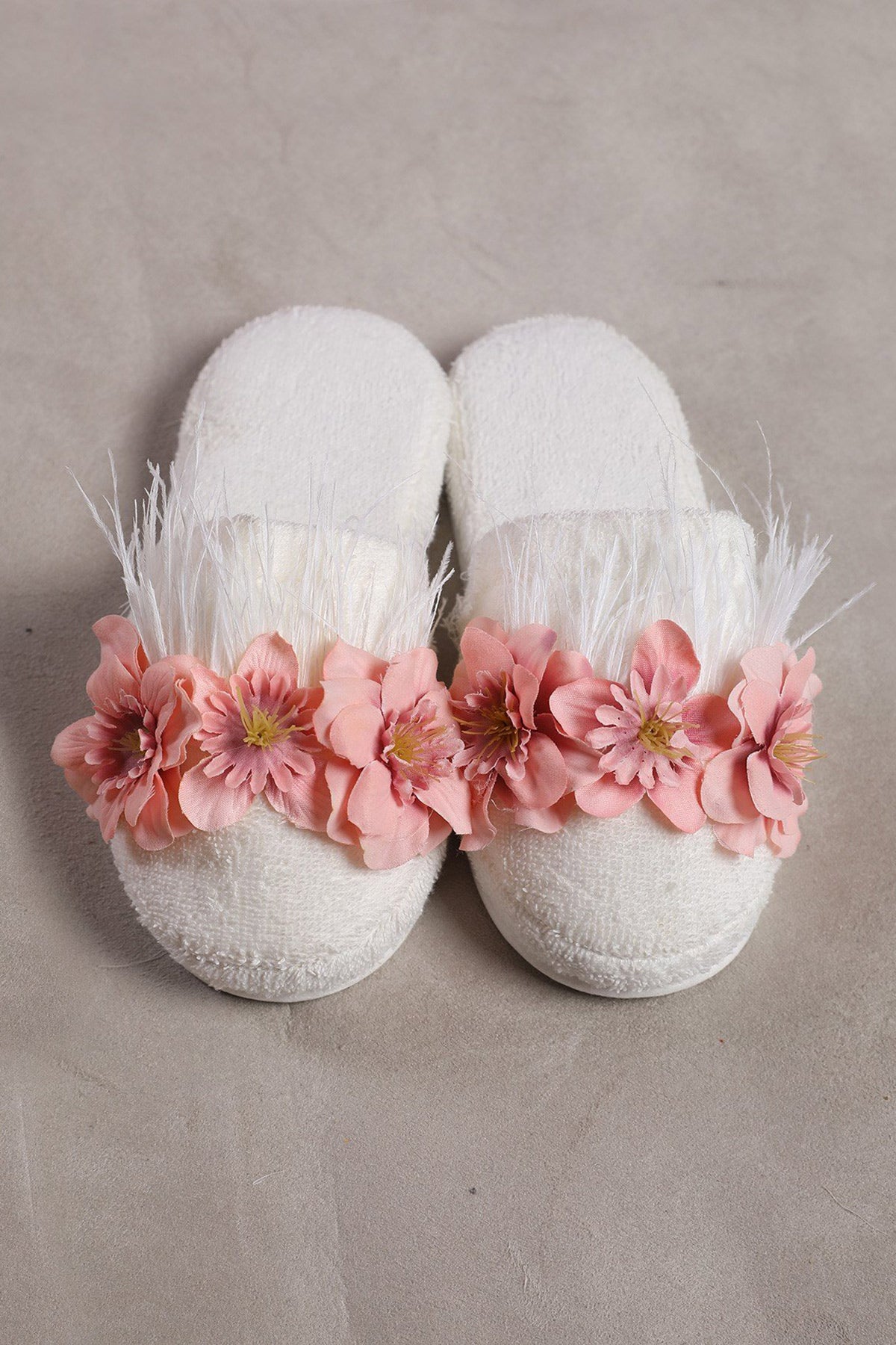 Shopymommy 75004 Water Lily Flowered Maternity Slippers Pink