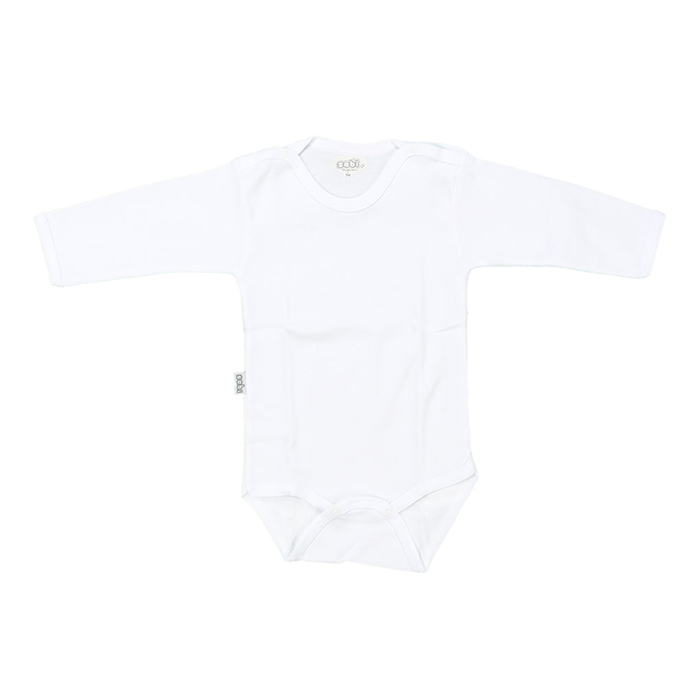 Long Sleeve Kids Bodysuit 1-3 Years White - 001.0001