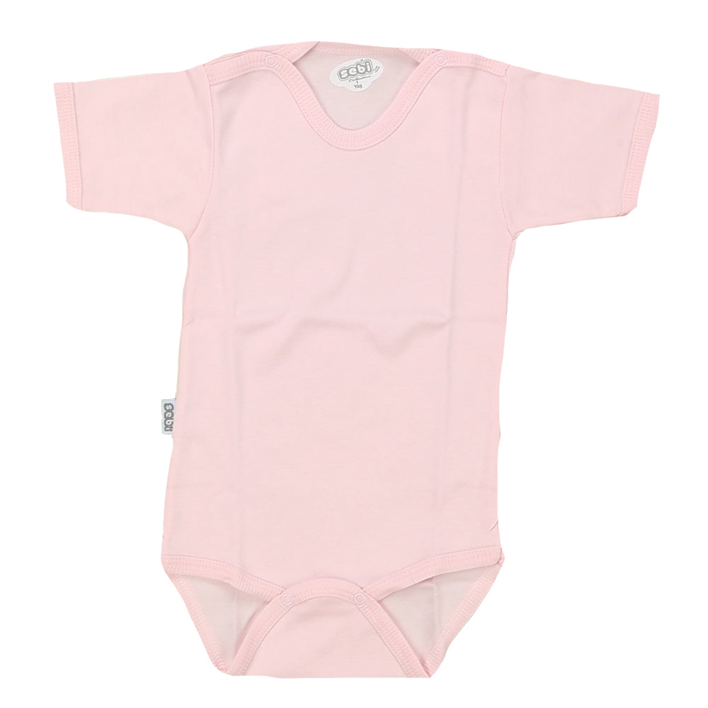 Short Sleeve Kids Bodysuit 1-3 Years Pink - 001.0004