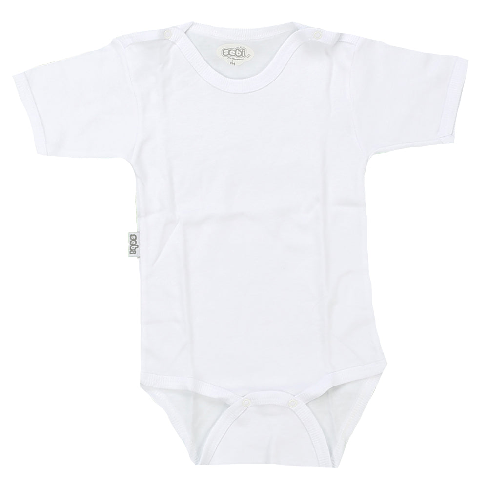 Short Sleeve Kids Bodysuit 1-3 Years White - 001.0004
