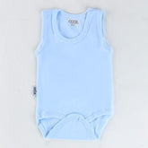 Strap Baby Bodysuit 0-12 Months Blue - 001.0155