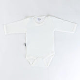 Long Sleeve Baby Bodysuit 0-12 Months Ecru - 001.0157