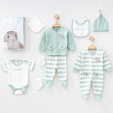 Horse Themed Hospital Outfit 10-Piece Set Newborn Baby Boys - 020.10291