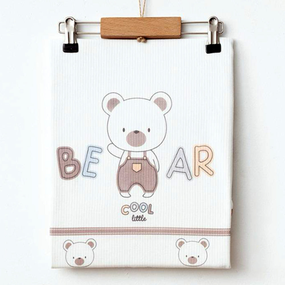 Bear Knit Patterned Baby Boy Blanket - 239.1004