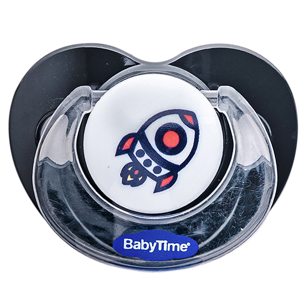 Rocket Themed Protective-Covered Orthodontic Pacifier 0-6 Months - 130.152