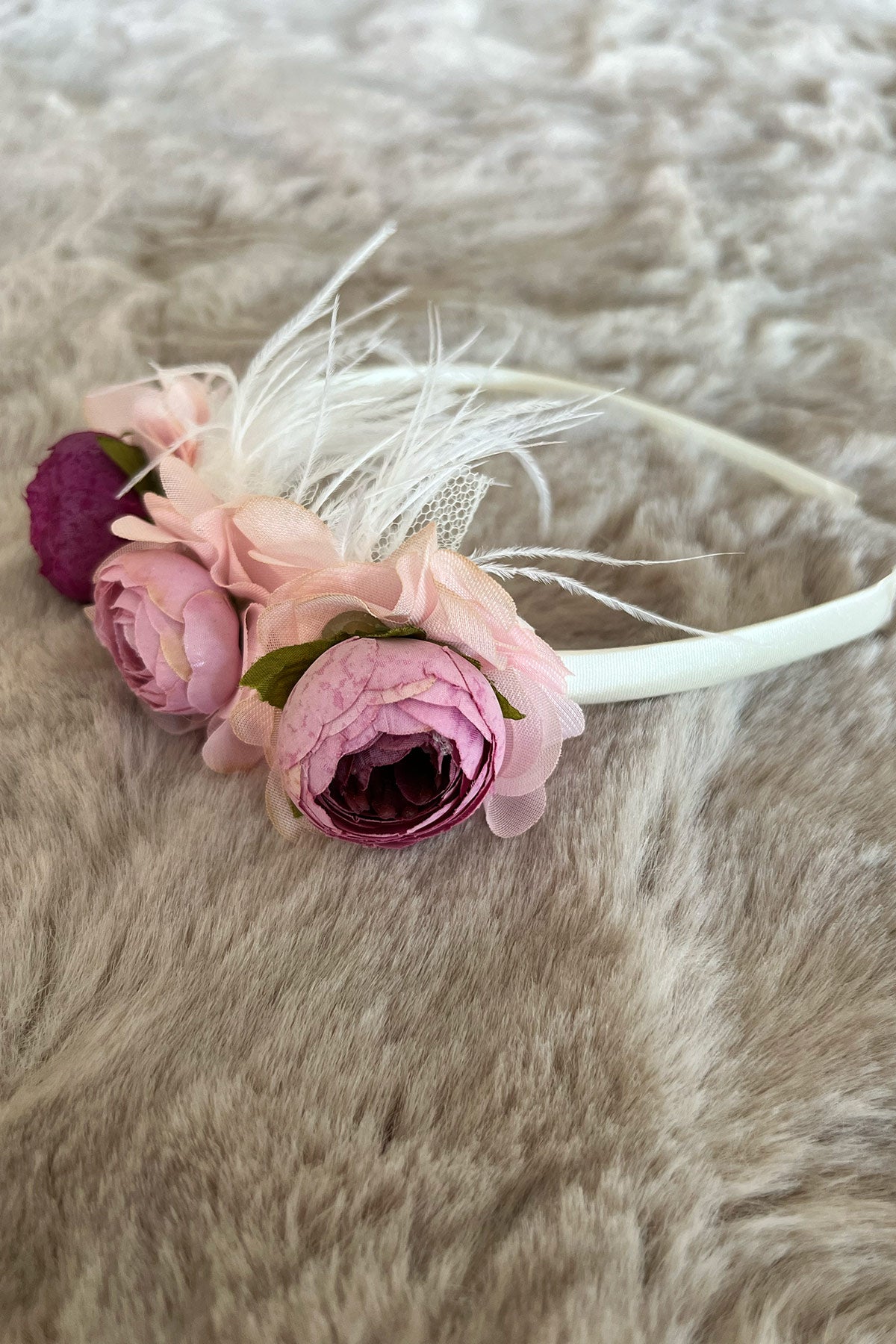 Shopymommy 71009 Rose Themed Maternity Crown Dried Rose