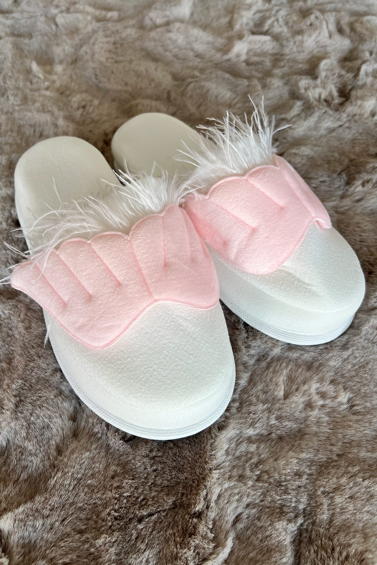 Shopymommy 75007 Angel Wing Maternity Slippers Pink