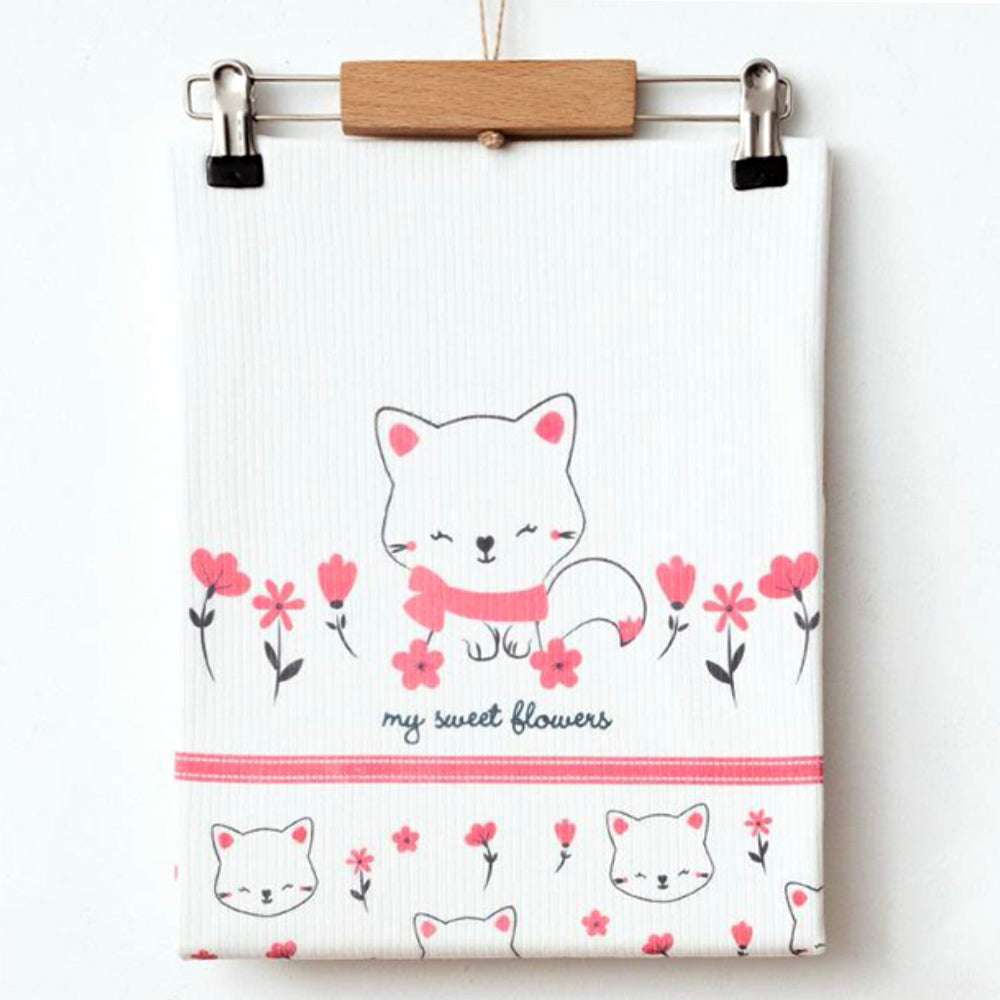 Cat Knit Patterned Baby Girl Blanket - 239.1003