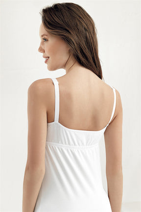 Shopymommy - 2-Pack Cotton Non-Underwired Nursing Tank Top White - 894