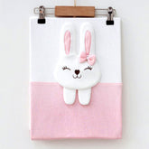 Rabbit Themed Baby Blanket Pink - 239.3007