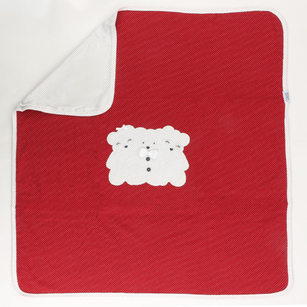 Red Bear Themed Baby Blanket - 024.26652
