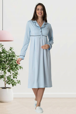 Shopymommy 1551 Maternity & Nursing Nightgown
