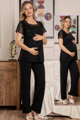 Shopymommy 40609 Maternity & Nursing Pajamas