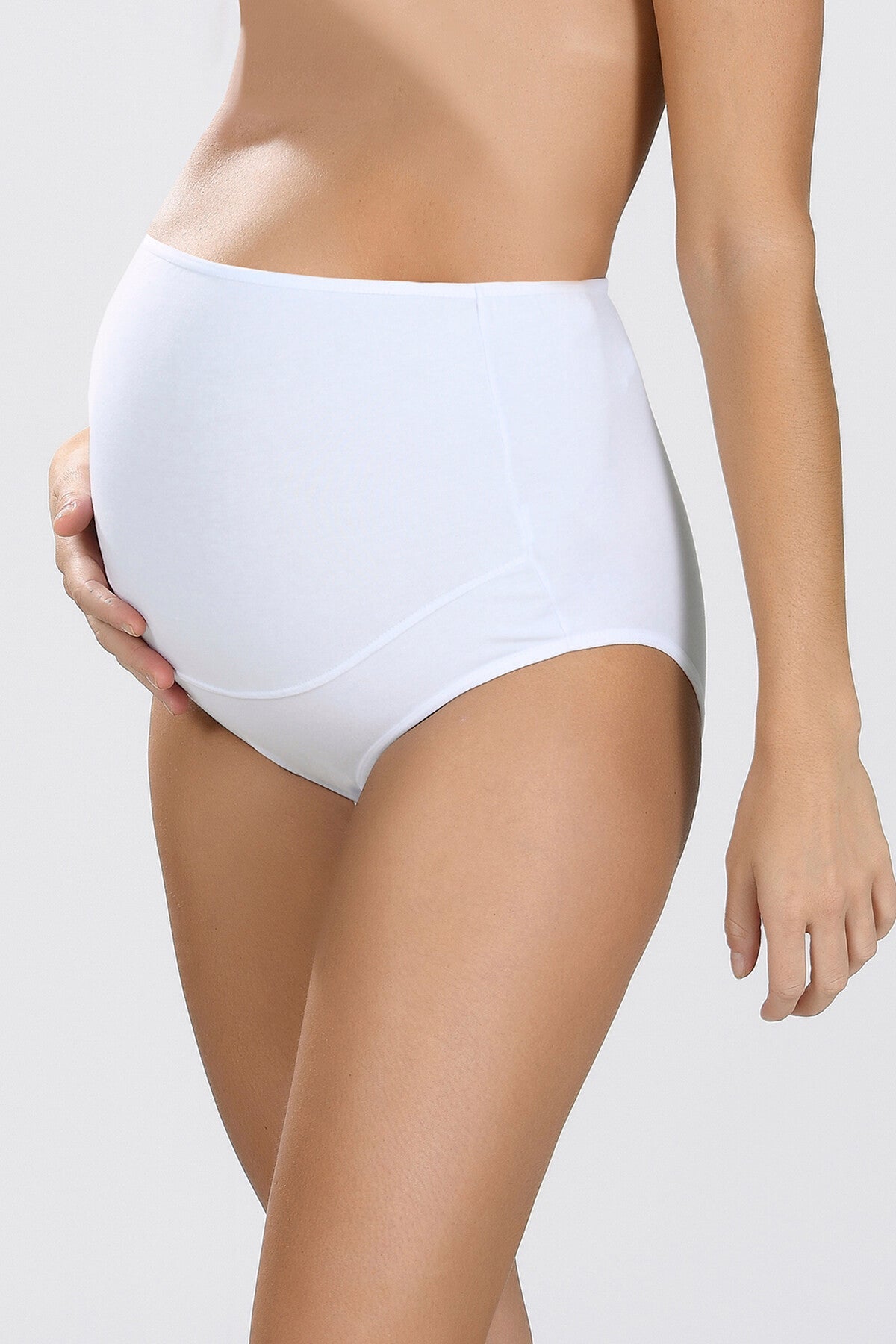 Shopymommy 540 Cotton Maternity Panties White