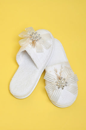 Wheat Maternity Crown & Maternity Slippers Set - 20006