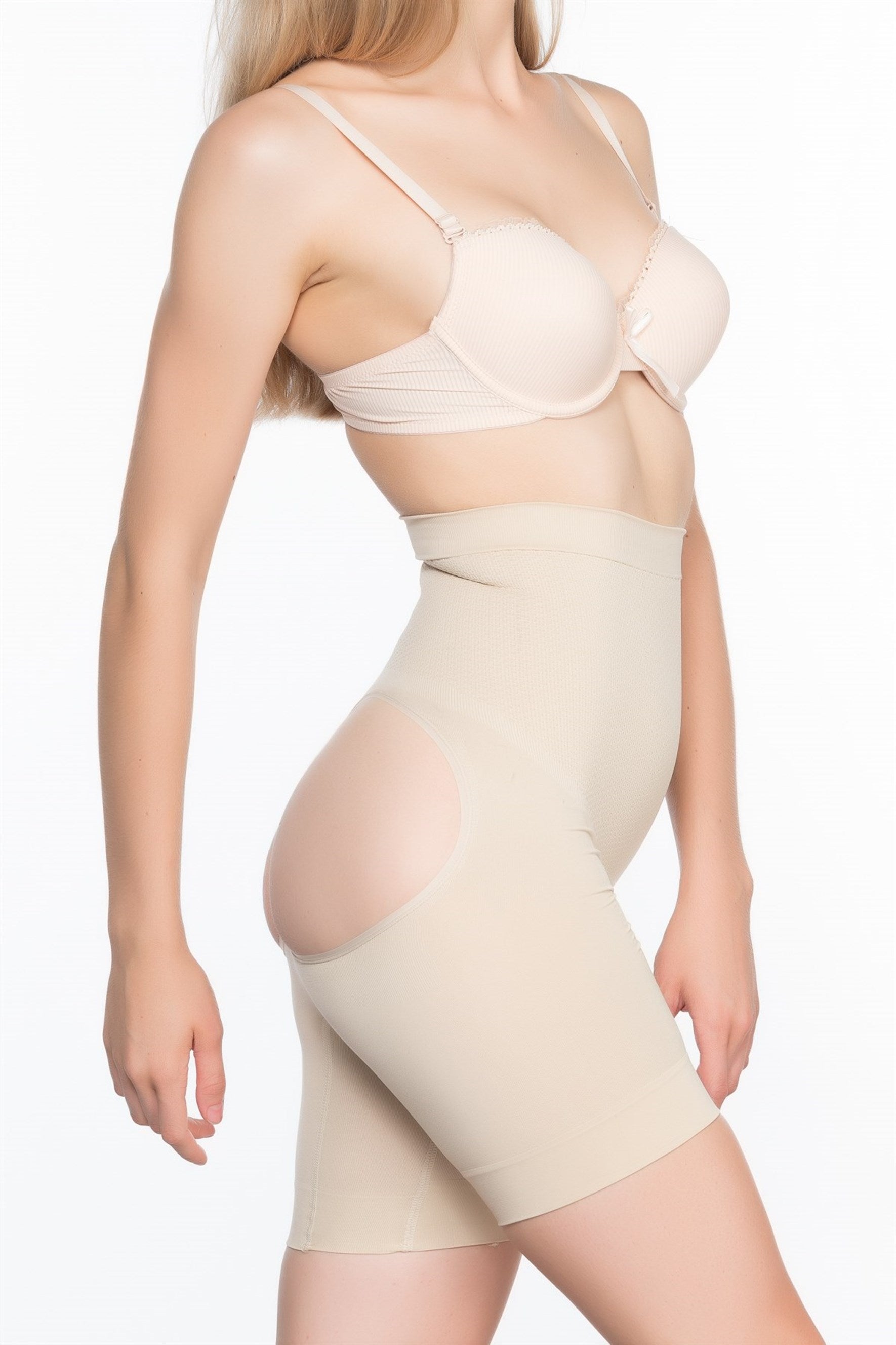 Shopymommy 2032 Seamless Postpartum Corset With Massage Feature