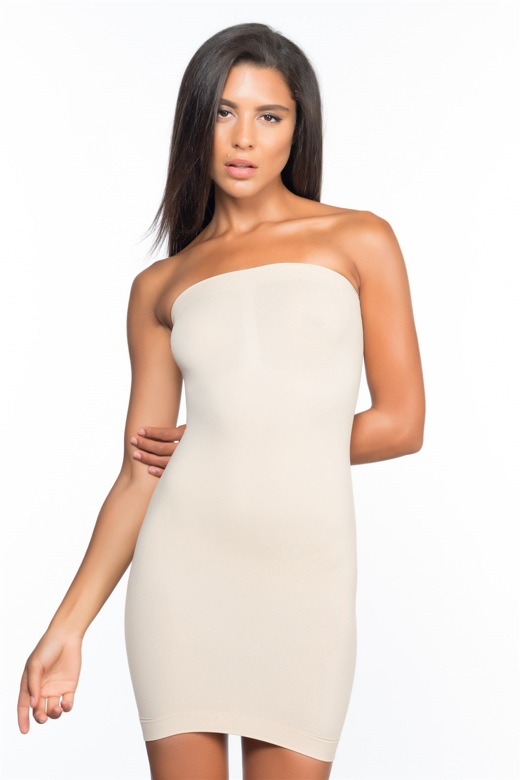 Shopymommy 5065 Seamless Straples Postpartum Corset Dress
