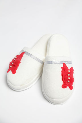 Lht 17077 Red Butterflies Maternity Slippers
